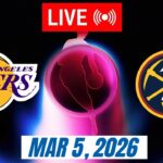 NBA LIVE! Los Angeles Lakers vs Denver Nuggets March 5, 2026 | 2026 NBA Season Live 2K