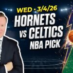 Charlotte Hornets vs Boston Celtics – NBA Pick l Wednesday 3/4/26 l Vernon’s Picks & Predictions