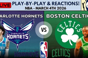 NBA: Charlotte Hornets vs Boston Celtics (Live Play-By-Play & Reactions)
