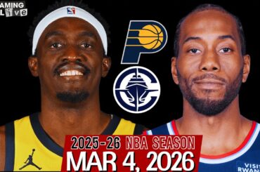 (LIVE) Kawhi Leonard vs Pascal Siakam | Indiana Pacers vs Los Angeles Clippers NBA Live Stream