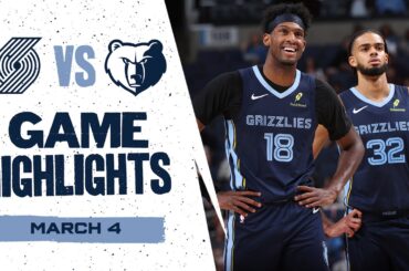 Memphis Grizzlies Highlights vs. Portland Trail Blazers