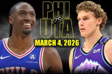 Philadelphia 76ers vs Utah Jazz Full Game Highlights – March 4, 2026 | NBA Season
