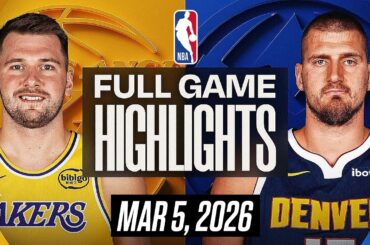 LAKERS vs NUGGETS FULL GAME HIGHLIGHTS MARCH 5, 2025 NBA HIGHLIGHTS TODAY | NBA 2K26 GAMEPLAY