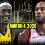 Los Angeles Clippers vs Indiana Pacers Full Game Highlights – March 4, 2026 | NBA Season