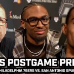 Tyrese Maxey, Nick Nurse React After Sixers Loss to Wemby & Spurs