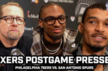 Tyrese Maxey, Nick Nurse React After Sixers Loss to Wemby & Spurs
