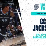 GG Jackson Highlights vs. Portland Trail Blazers