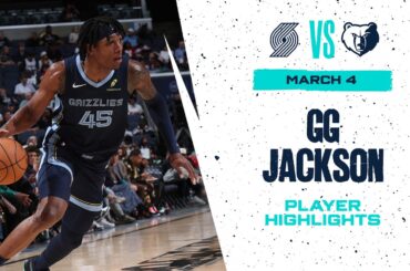 GG Jackson Highlights vs. Portland Trail Blazers