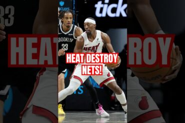 Miami Heat DESTROY Brooklyn Nets #nba #shorts #heat
