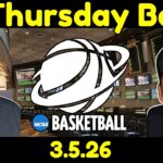 Thursday NCAA Basketball Picks - 3/5/26 l Craig Trapp & Indian Cowboy NCAAB Picks & Predictions