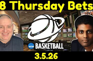 Thursday NCAA Basketball Picks - 3/5/26 l Craig Trapp & Indian Cowboy NCAAB Picks & Predictions