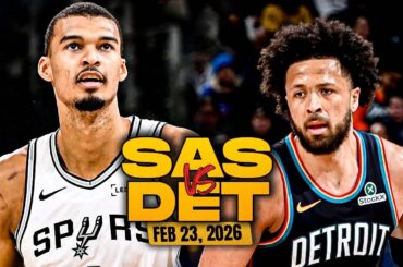 San Antonio Spurs vs Detroit Pistons Full Game Highlights | Feb 23, 2026 | FreeDawkins