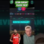 Kevin Durant Player Prop (Golden State Warriors vs Houston Rockets) #shorts