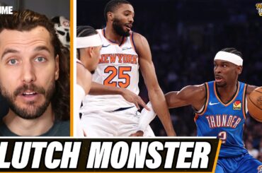 SGA's DEADLY step-back 3-pointer has become his FINISHING MOVE | Thunder-Knicks Reaction