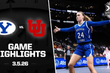 BYU vs. Utah Highlights | 2026 Phillips 66 Big 12 Women’s Basketball Tournament