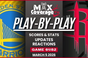 🔴LIVE - Golden State Warriors vs Houston Rockets - Play-By-Play & Reactions (3/5/26)