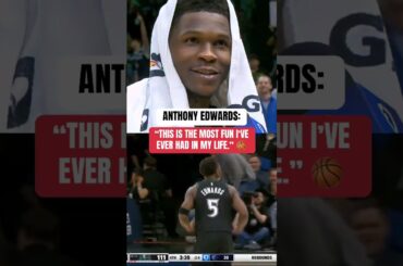 Anthony Edwards shows love to Minny after the Timberwolves win 4 in a row! 💙🐺