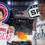 Detroit Pistons vs San Antonio Spurs Live Play by Play & Scoreboard