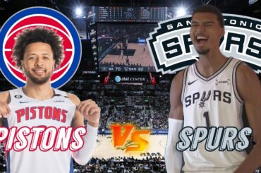 Detroit Pistons vs San Antonio Spurs Live Play by Play & Scoreboard
