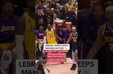 LeBron is cementing himself all over the record books 👏