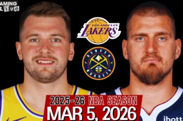 (LIVE) Nikola Jokic vs Luka Doncic | Los Angeles Lakers vs Denver Nuggets NBA Live Stream