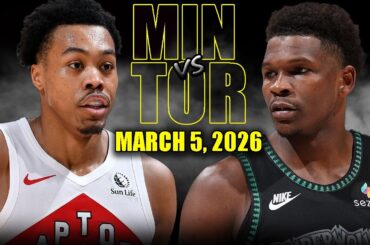 Minnesota Timberwolves vs Toronto Raptors Full Game Highlights – March 5, 2026 | NBA Season