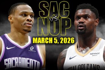 Sacramento Kings vs New Orleans Pelicans Full Game Highlights – March 5, 2026 | NBA Season