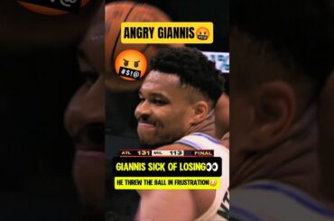 Giannis FUMING at 4th LOSS in a row😭