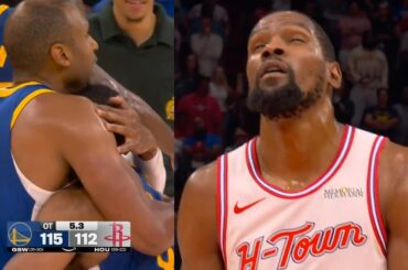 Kevin Durant misses clutch FTs and De'Anthony Melton putback to win vs Rockets