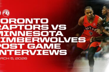 Toronto Raptors Full Media Availabilities | Post Game at Timberwolves | March 05, 2026
