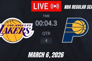 NBA LIVE! Los Angeles Lakers vs Indiana Pacers | March 6, 2026 | Lakers vs Pacers Live 2K26