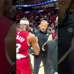 Postgame with Juwan Howard ❤️ #miami #nba #basketball