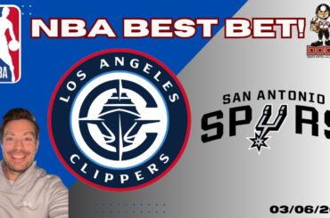 Los Angeles Clippers vs San Antonio Spurs NBA Picks and Predictions Today | Nolan's Best NBA Bets