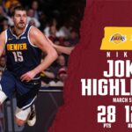 Nikola Jokić 23RD TRIPLE-DOUBLE | Highlights vs. Lakers