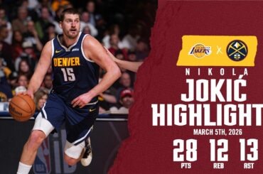 Nikola Jokić 23RD TRIPLE-DOUBLE | Highlights vs. Lakers