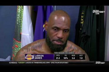 LeBron James POSTGAME INTERVIEWS | Los Angeles Lakers loss to Denver Nuggets 120-113