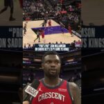 Zion Williamson on Saddiq Bey "A Pro's Pro" #pelicans #nba #shorts