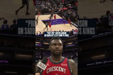 Zion Williamson on Saddiq Bey "A Pro's Pro" #pelicans #nba #shorts