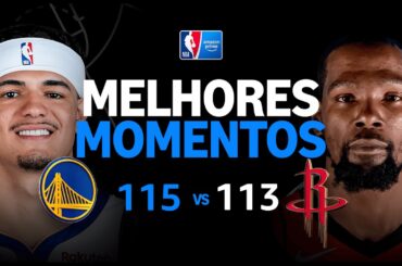 GOLDEN STATE WARRIORS 115 X 113 HOUSTON ROCKETS | MELHORES MOMENTOS | REGULAR SEASON | NBA 2025-26