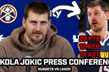 Nikola Jokic on How Close The Nuggets Are To Being "Contenders" Dropping 28-12-13 in WIN vs Lakers