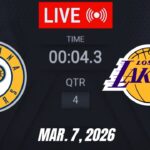 NBA LIVE! Los Angeles Lakers vs Indiana Pacers March 7, 2026 | 2026 NBA Season Live 2K