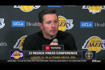 JJ Redick POSTGAME INTERVIEWS | Los Angeles Lakers loss to Denver Nuggets 120-113