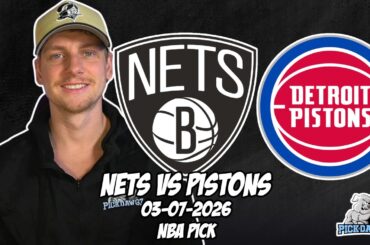 Brooklyn Nets vs Detroit Pistons 3/7/26 NBA Free Picks & Prediction | NBA Betting Tips