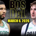 Boston Celtics vs Dallas Mavericks Full Game Highlights – March 6, 2026 | NBA Season