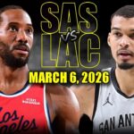 San Antonio Spurs vs Los Angeles Clippers Full Game Highlights – March 6, 2026 | NBA Season