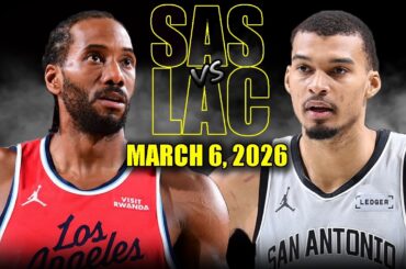San Antonio Spurs vs Los Angeles Clippers Full Game Highlights – March 6, 2026 | NBA Season