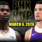 Phoenix Suns vs New Orleans Pelicans Full Game Highlights – March 6, 2026 | NBA Season
