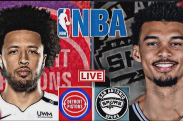 LIVE: DETROIT PISTONS vs SAN ANTONIO SPURS | NBA | PLAY BY PLAY | SCOREBOARD