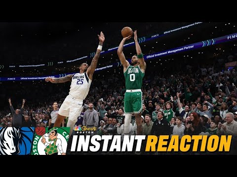 INSTANT REACTION: Jayson Tatum SHINES in his season debut