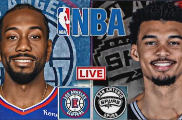 LIVE: SAN ANTONIO SPURS vs LOS ANGELES CLIPPERS | NBA | PLAY BY PLAY | SCOREBOARD